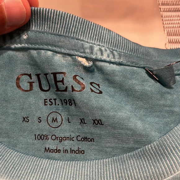 New Men’s Guess Jeans Los Angeles Stencil Tee - Picture 6 of 8